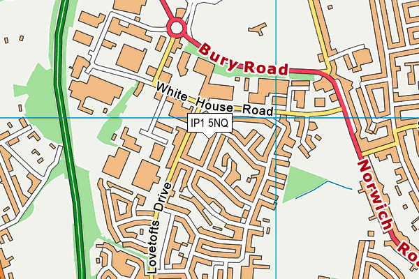 IP1 5NQ map - OS VectorMap District (Ordnance Survey)