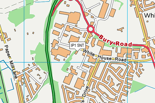 IP1 5NT map - OS VectorMap District (Ordnance Survey)