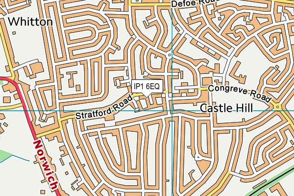 IP1 6EQ map - OS VectorMap District (Ordnance Survey)