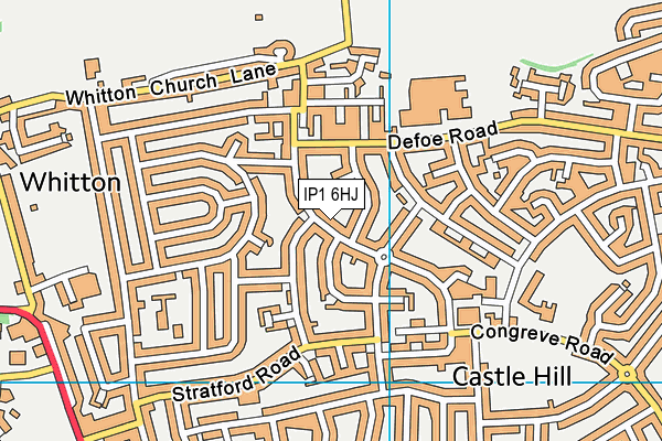 IP1 6HJ map - OS VectorMap District (Ordnance Survey)