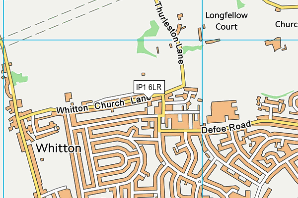IP1 6LR map - OS VectorMap District (Ordnance Survey)