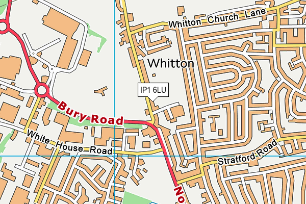 Thomas Wolsey School (Closed) map (IP1 6LU) - OS VectorMap District (Ordnance Survey)
