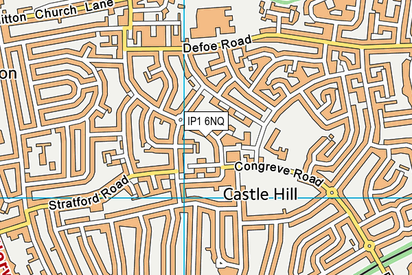 IP1 6NQ map - OS VectorMap District (Ordnance Survey)
