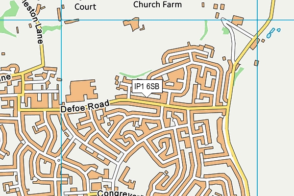 IP1 6SB map - OS VectorMap District (Ordnance Survey)