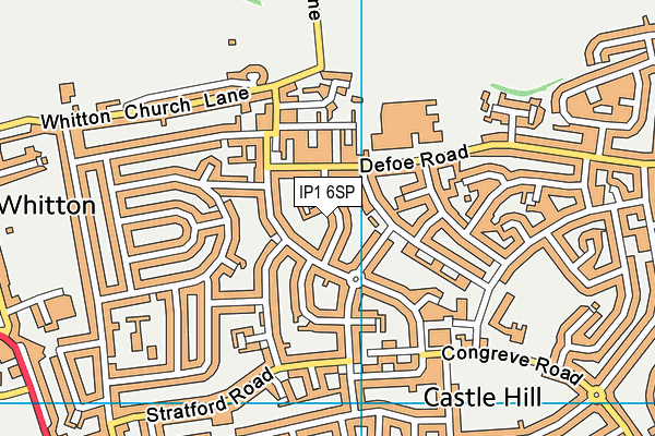 IP1 6SP map - OS VectorMap District (Ordnance Survey)
