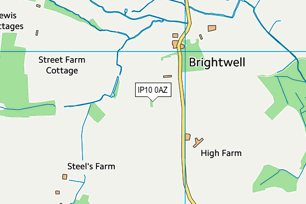 IP10 0AZ map - OS VectorMap District (Ordnance Survey)