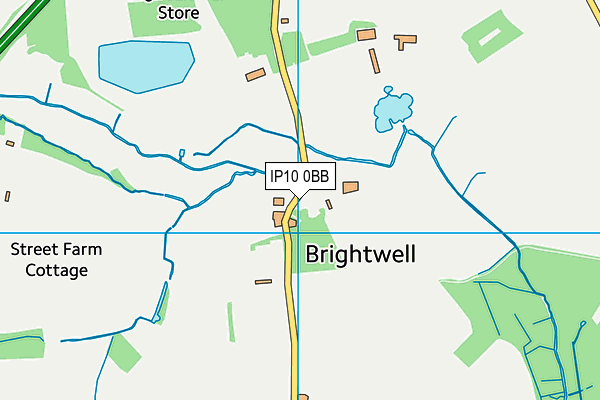 IP10 0BB map - OS VectorMap District (Ordnance Survey)