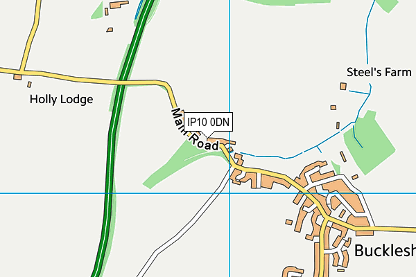 IP10 0DN map - OS VectorMap District (Ordnance Survey)