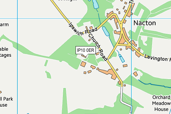 Orwell Park School map (IP10 0ER) - OS VectorMap District (Ordnance Survey)