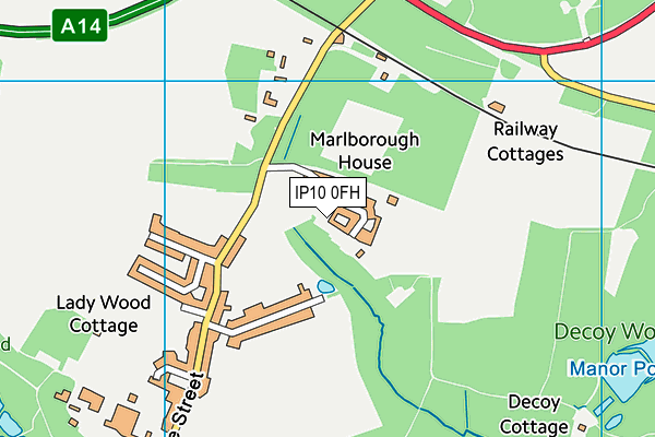 IP10 0FH map - OS VectorMap District (Ordnance Survey)