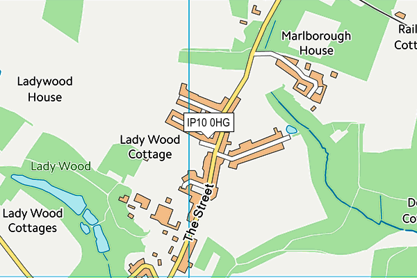 IP10 0HG map - OS VectorMap District (Ordnance Survey)