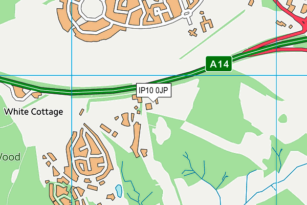 IP10 0JP map - OS VectorMap District (Ordnance Survey)