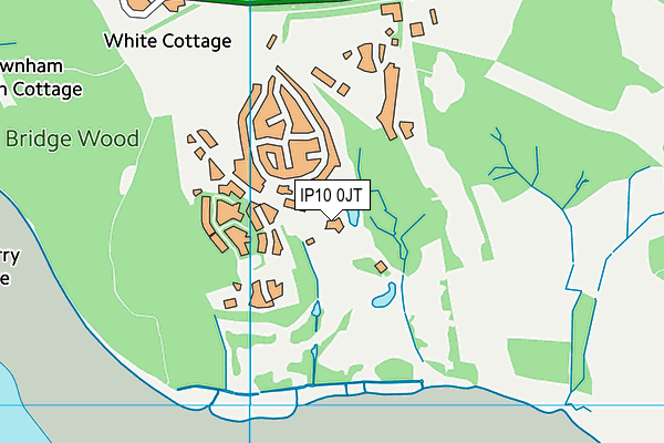 Priory Park Golf Course map (IP10 0JT) - OS VectorMap District (Ordnance Survey)