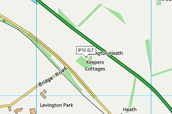 IP10 0LT map - OS VectorMap District (Ordnance Survey)