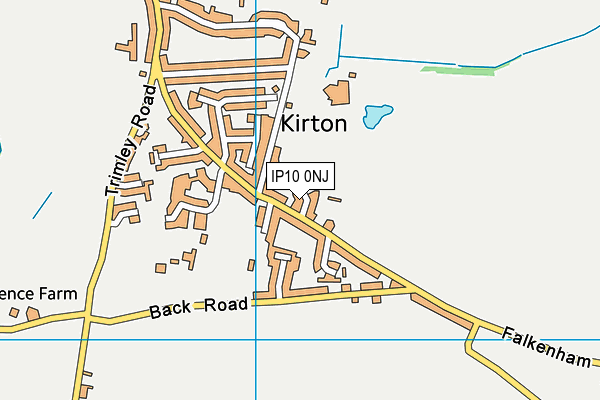 IP10 0NJ map - OS VectorMap District (Ordnance Survey)