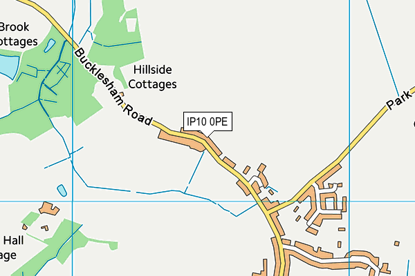 IP10 0PE map - OS VectorMap District (Ordnance Survey)