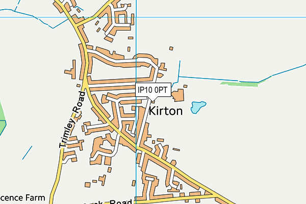 IP10 0PT map - OS VectorMap District (Ordnance Survey)