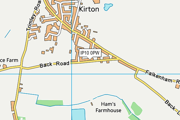 IP10 0PW map - OS VectorMap District (Ordnance Survey)