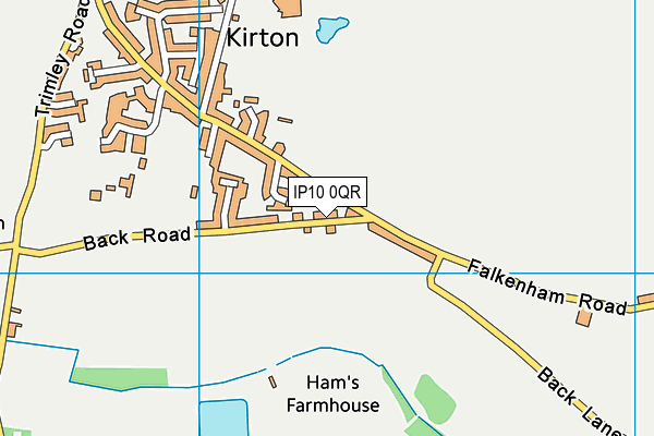 IP10 0QR map - OS VectorMap District (Ordnance Survey)