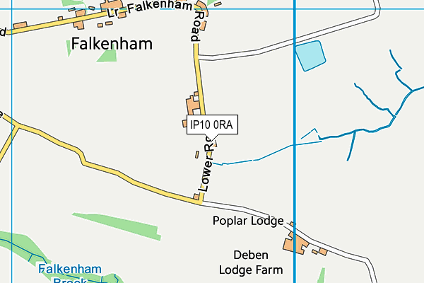 IP10 0RA map - OS VectorMap District (Ordnance Survey)