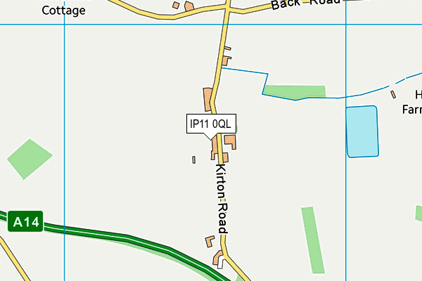 Trimley St Martin Primary School map (IP11 0QL) - OS VectorMap District (Ordnance Survey)