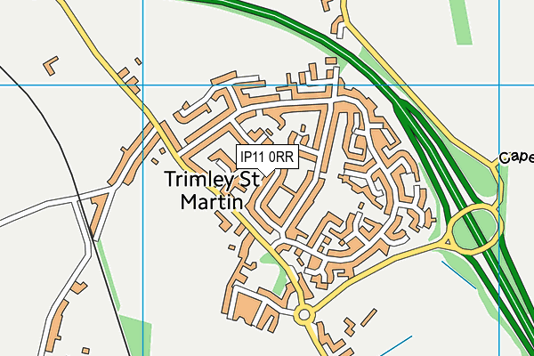 IP11 0RR map - OS VectorMap District (Ordnance Survey)