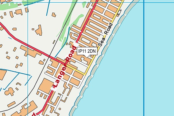 IP11 2DN map - OS VectorMap District (Ordnance Survey)