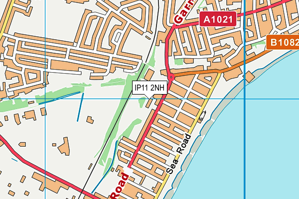 IP11 2NH map - OS VectorMap District (Ordnance Survey)