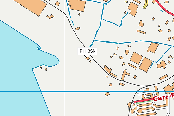 IP11 3SN map - OS VectorMap District (Ordnance Survey)