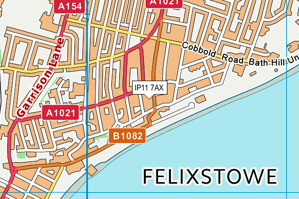 Map of STUDIO8 FELIXSTOWE LIMITED at district scale