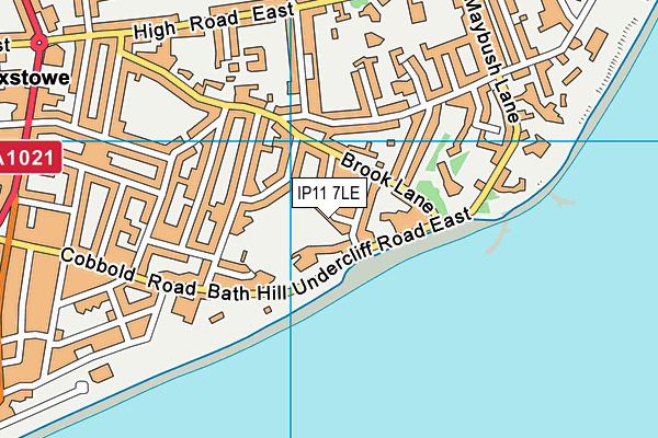 Map of COBBOLD COURT (FELIXSTOWE) LIMITED at district scale