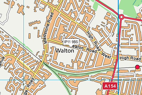 Seaton Park (Closed) map (IP11 9BS) - OS VectorMap District (Ordnance Survey)
