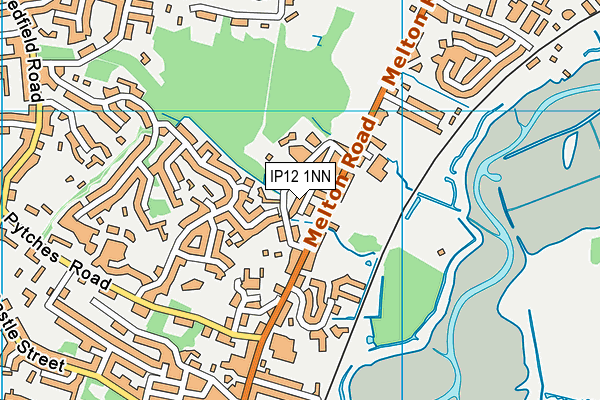 IP12 1NN map - OS VectorMap District (Ordnance Survey)