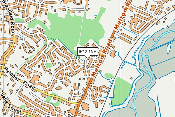IP12 1NP map - OS VectorMap District (Ordnance Survey)