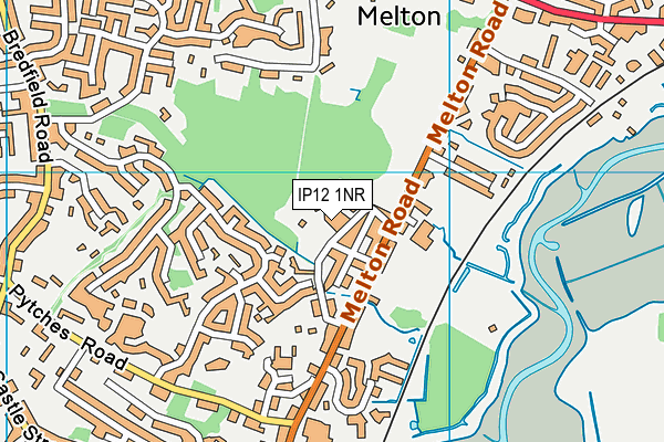 IP12 1NR map - OS VectorMap District (Ordnance Survey)