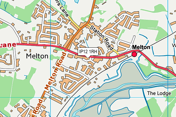 IP12 1RH map - OS VectorMap District (Ordnance Survey)