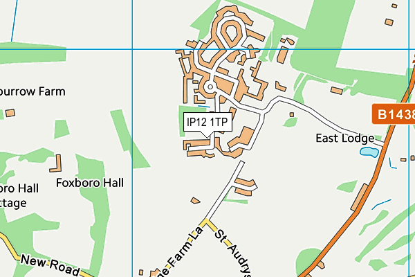 IP12 1TP map - OS VectorMap District (Ordnance Survey)