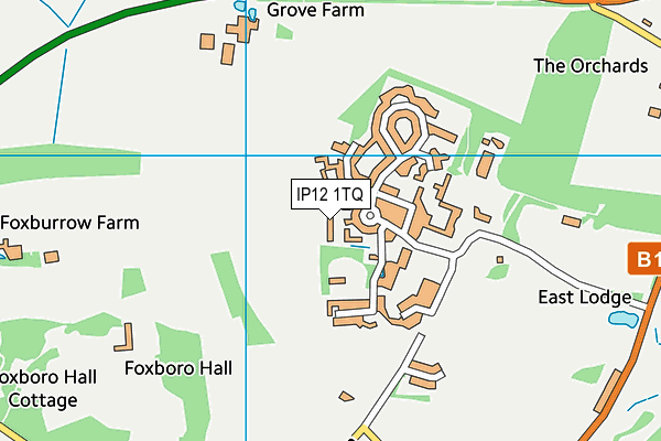 IP12 1TQ map - OS VectorMap District (Ordnance Survey)