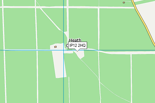 IP12 2HQ map - OS VectorMap District (Ordnance Survey)