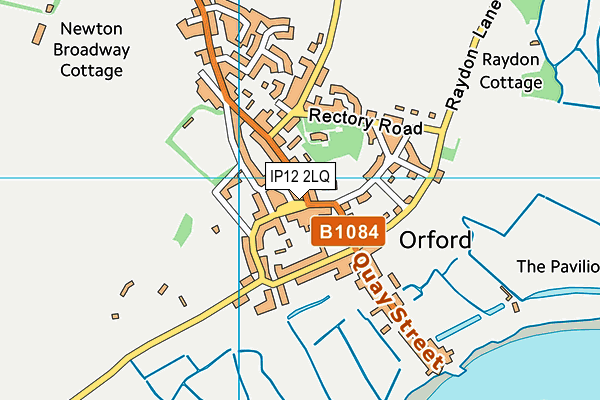 IP12 2LQ map - OS VectorMap District (Ordnance Survey)