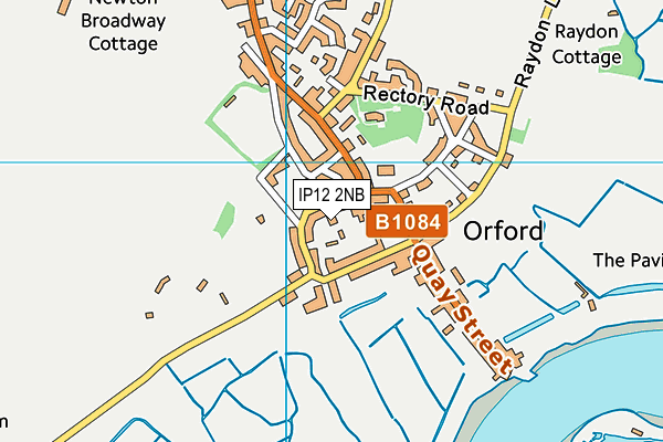 IP12 2NB map - OS VectorMap District (Ordnance Survey)