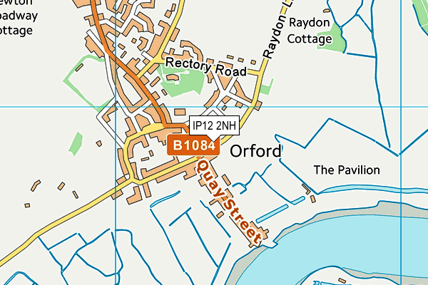 IP12 2NH map - OS VectorMap District (Ordnance Survey)