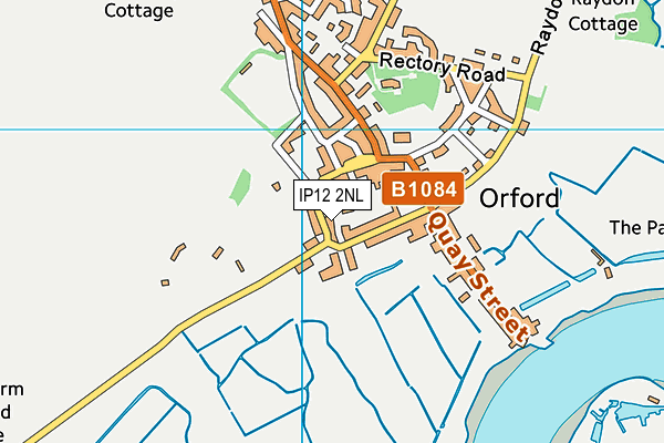 IP12 2NL map - OS VectorMap District (Ordnance Survey)