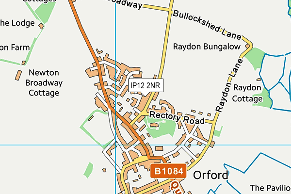 IP12 2NR map - OS VectorMap District (Ordnance Survey)