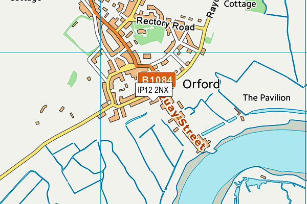 IP12 2NX map - OS VectorMap District (Ordnance Survey)