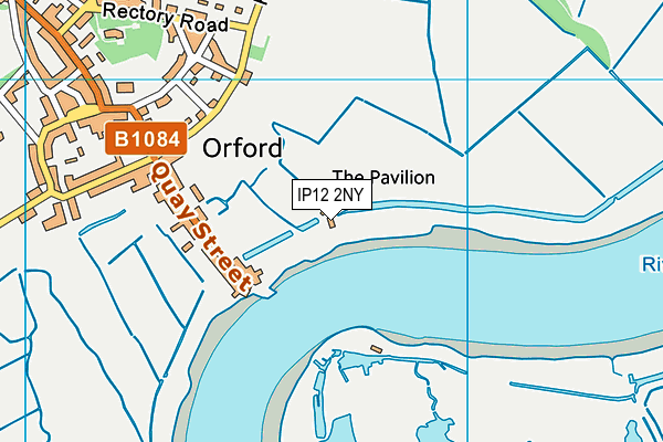 IP12 2NY map - OS VectorMap District (Ordnance Survey)
