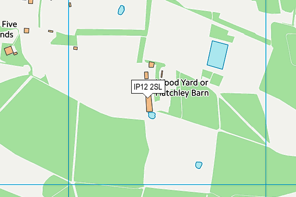 IP12 2SL map - OS VectorMap District (Ordnance Survey)