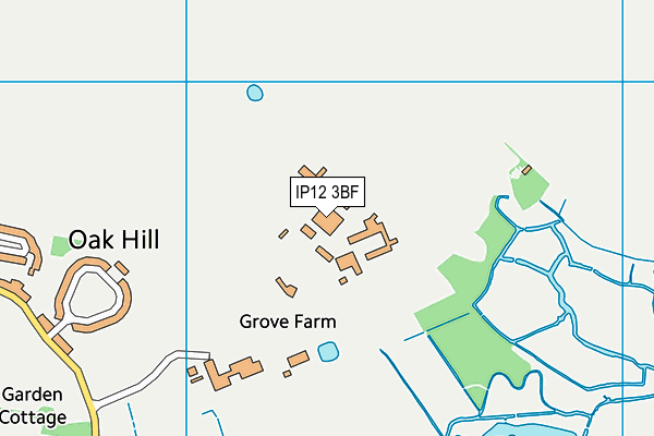 Hmp Warren Hill map (IP12 3BF) - OS VectorMap District (Ordnance Survey)