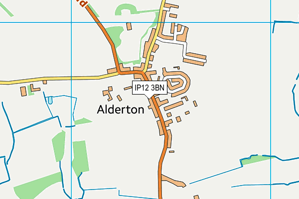 IP12 3BN map - OS VectorMap District (Ordnance Survey)