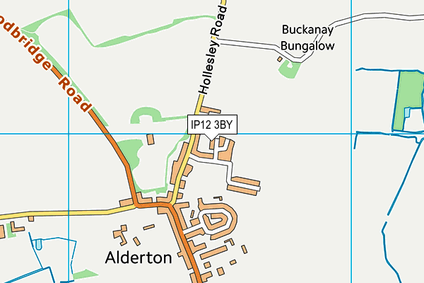 IP12 3BY map - OS VectorMap District (Ordnance Survey)